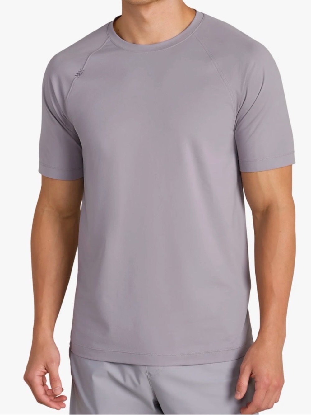 Rhone Men’s Reign Performance T-Shirt Purple Smoke Sz Small NWOT